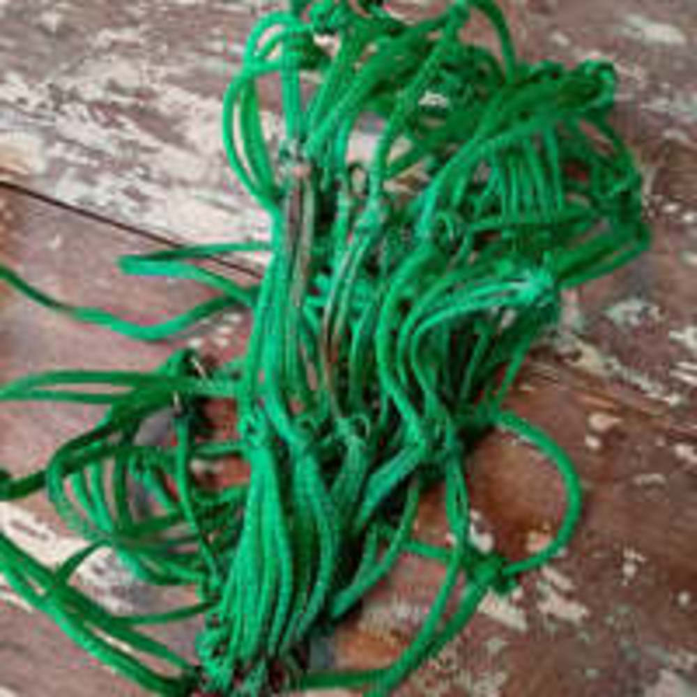 Green hay bale net
